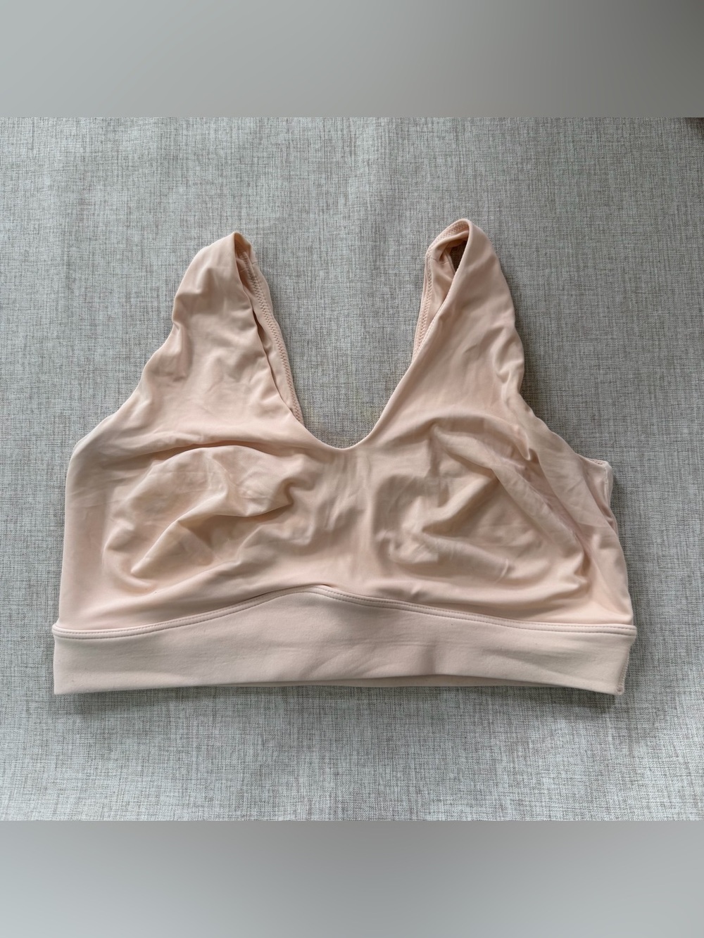 Harper Wilde Bliss Plunge Seamless V-Neck Bralette in Nude Size 2X